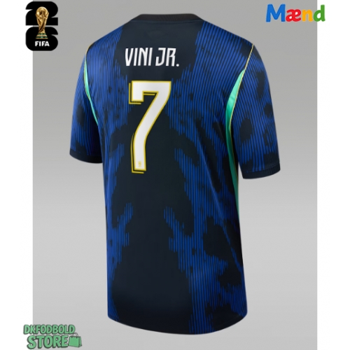 Brasilien Vinicius Junior #7 Replika Udebanetrøje VM 2026 Kortærmet